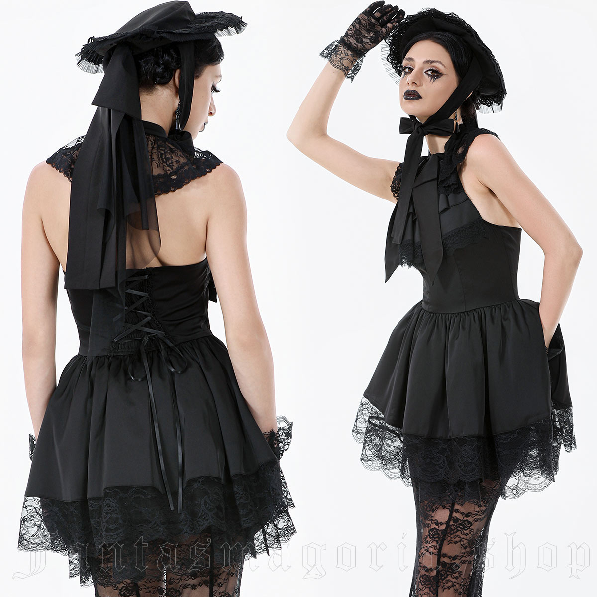 Dark In Love Sad Doll Veiled Hat - Image 3
