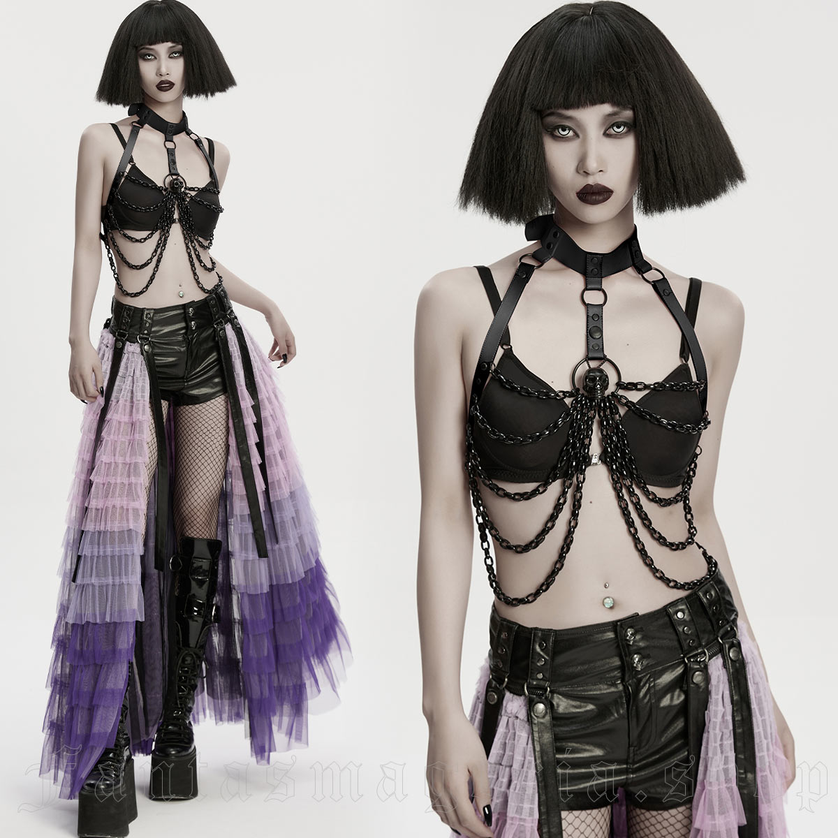 Punk Rave Demon Darling Chained Harness - Image 5