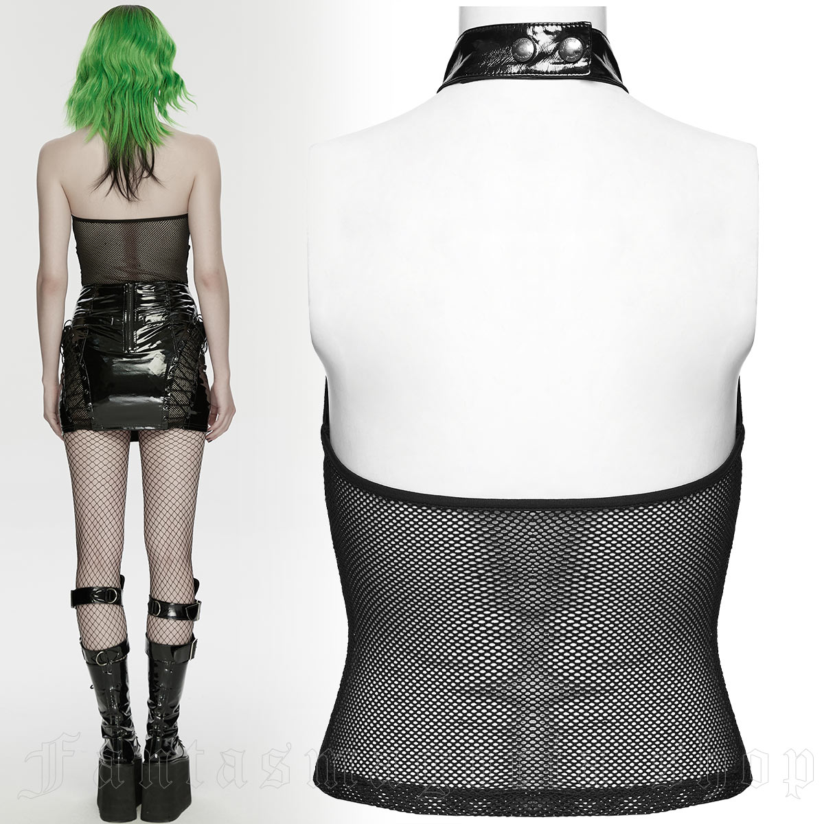 Punk Rave Mistress Mayhem PVC Top - Image 2