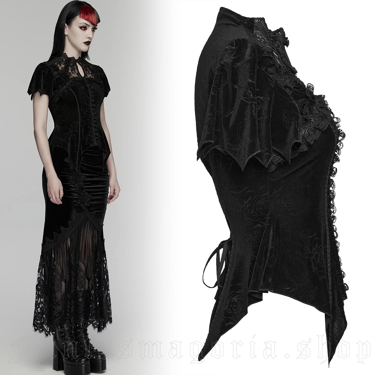 Punk Rave Roses Rhapsody Top - Image 3
