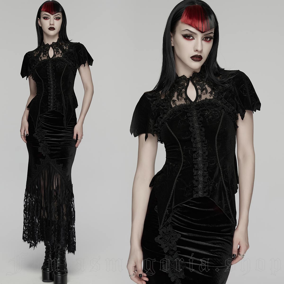Punk Rave Roses Rhapsody Top - Image 4