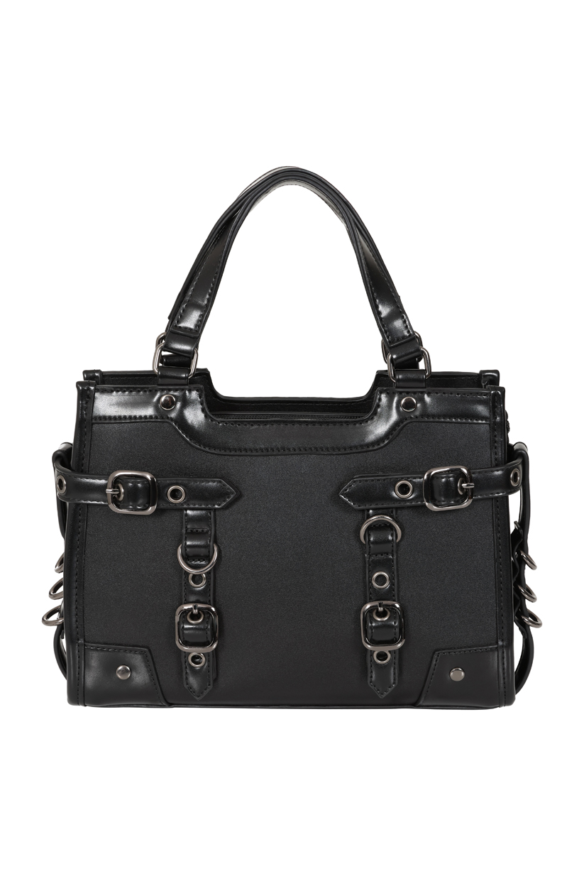 Banned Black Ledger Satchel Bag