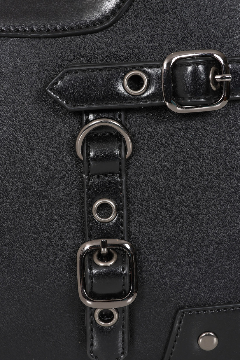 Banned Black Ledger Satchel Bag – Bild 2