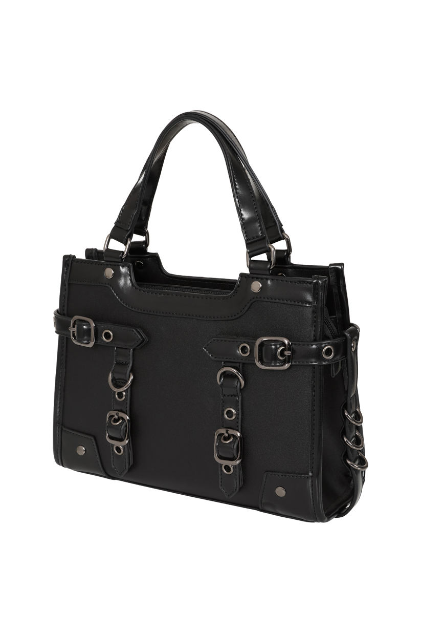 Banned Black Ledger Satchel Bag – Bild 3