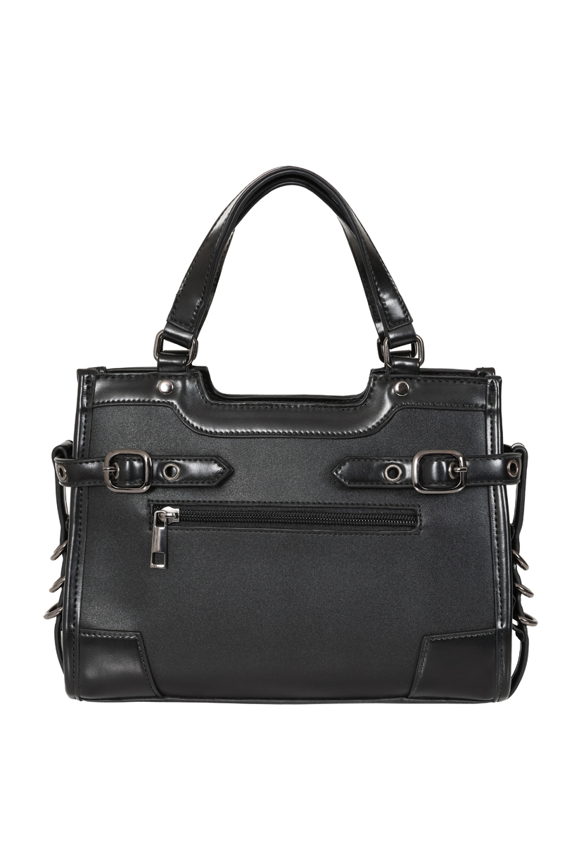 Banned Black Ledger Satchel Bag – Bild 5