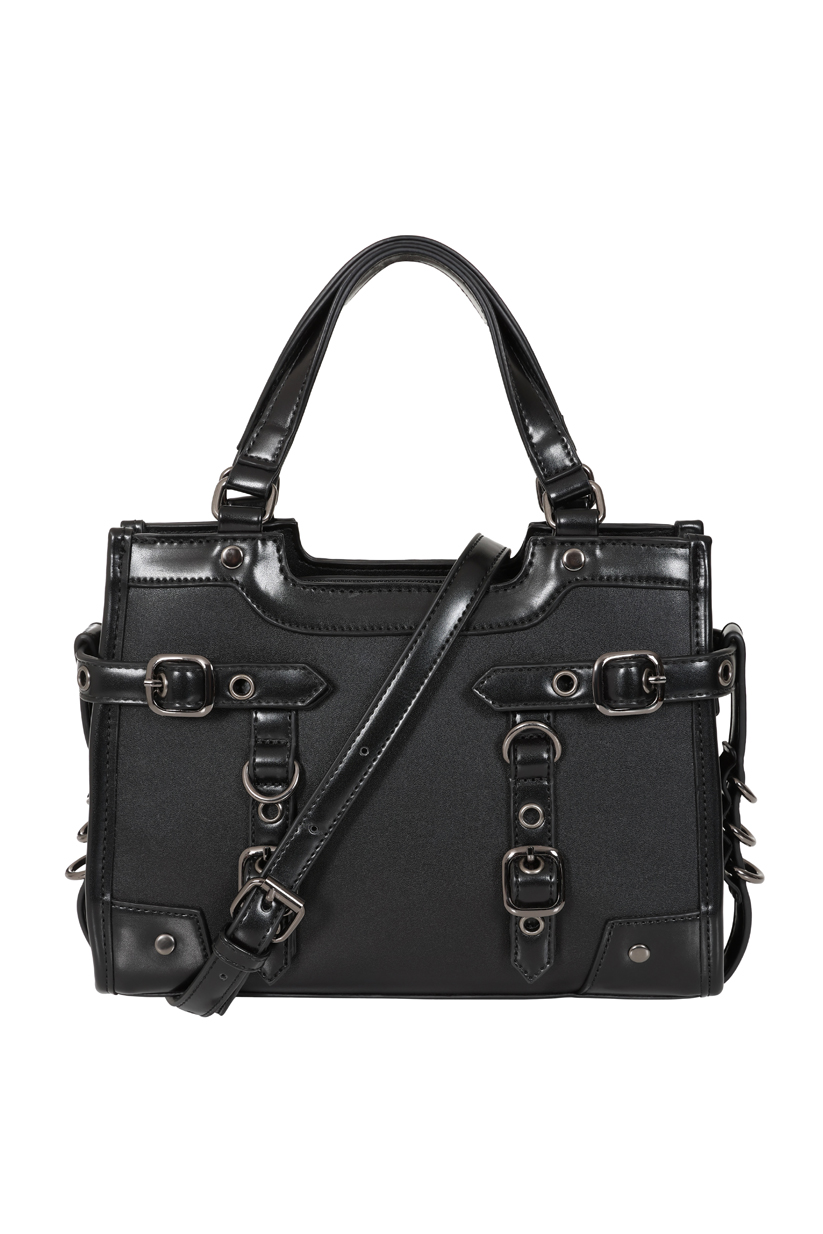 Banned Black Ledger Satchel Bag – Bild 4