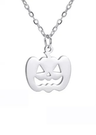 Easure Creepy Pumpkin Necklace