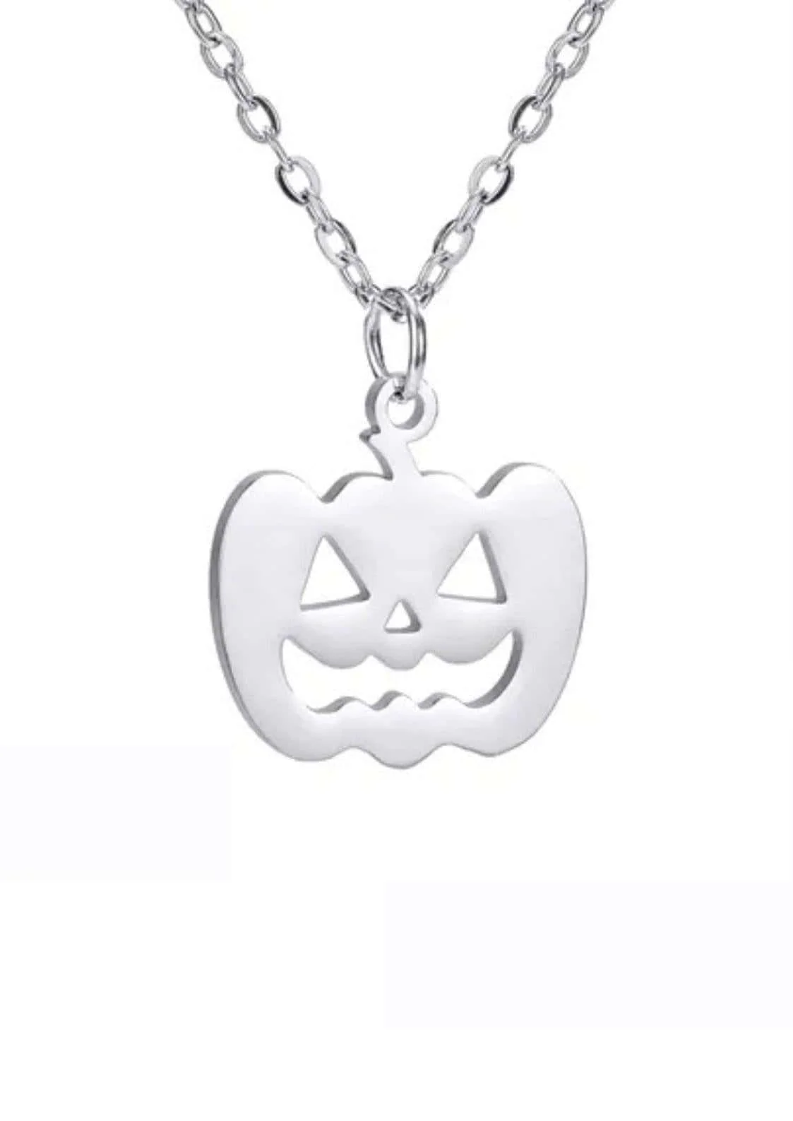 Easure Creepy Pumpkin Necklace