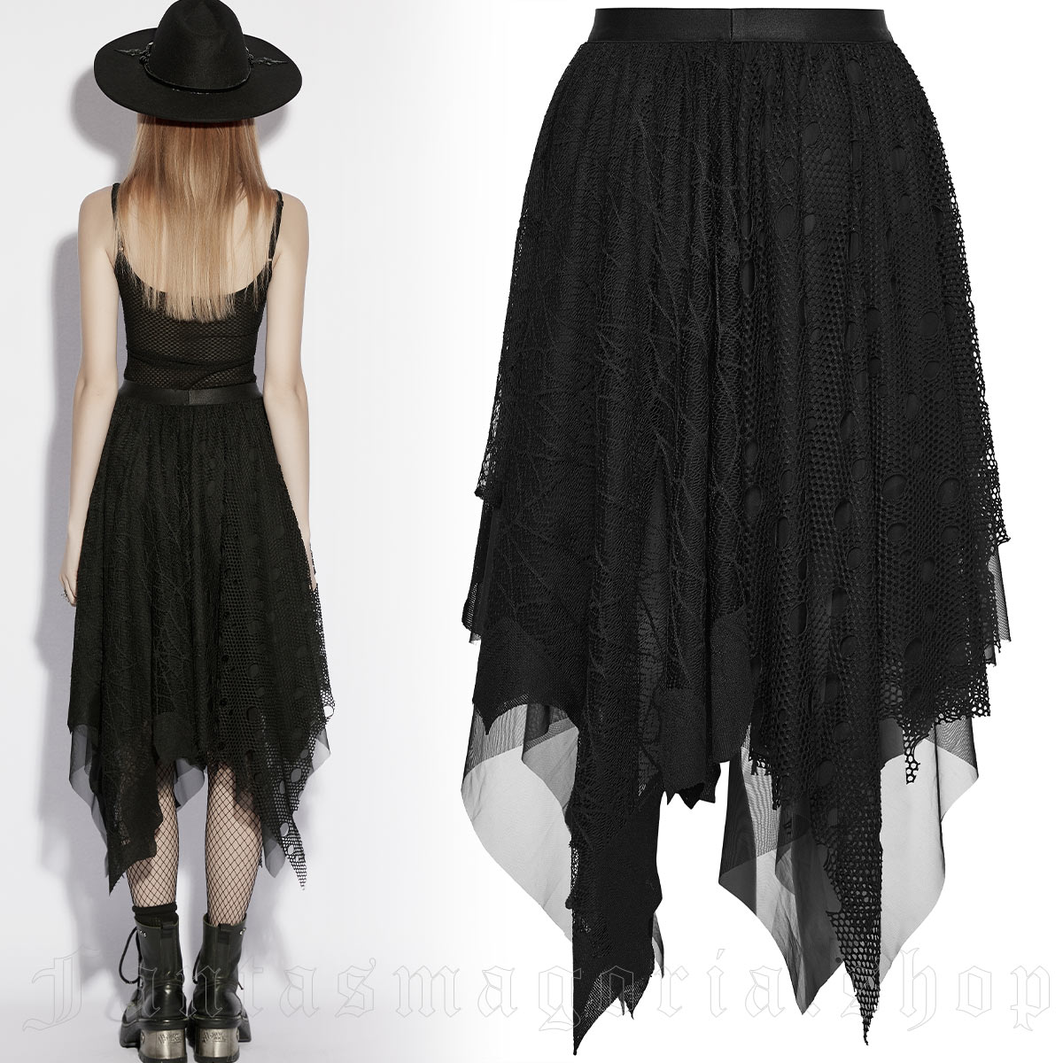 Punk Rave Widow Web Skirt – Bild 2