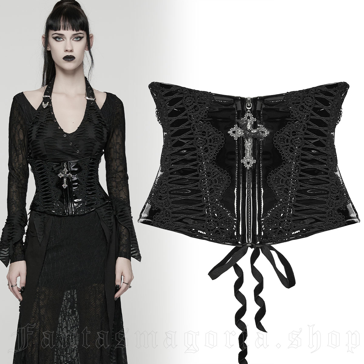 Punk Rave Nocturna PVC Corset