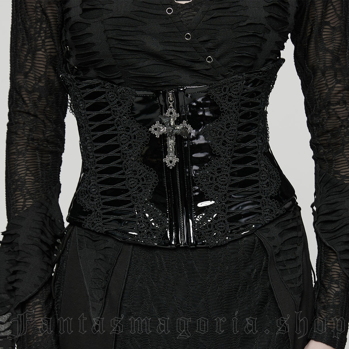 Punk Rave Nocturna PVC Corset – Bild 2