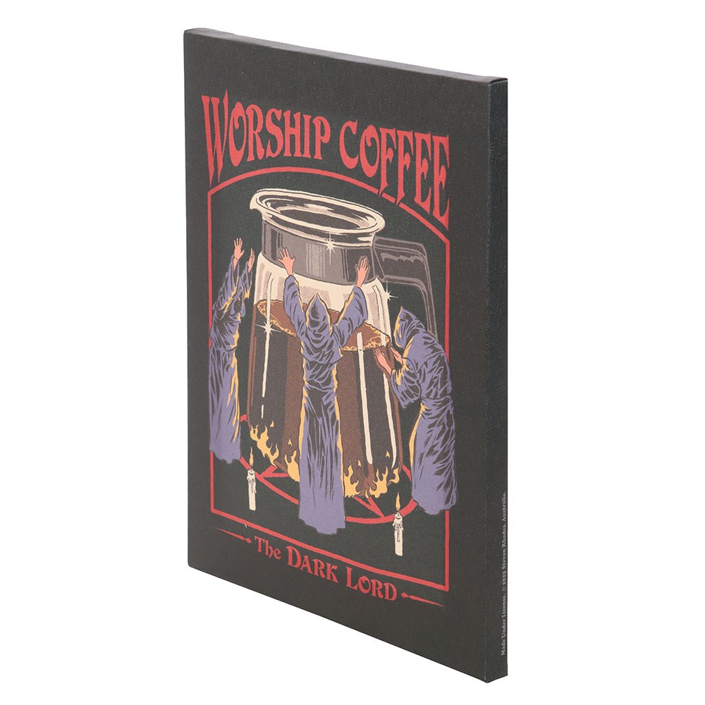 Steven Rhodes Worship Coffee Canvas Plaque – Bild 2
