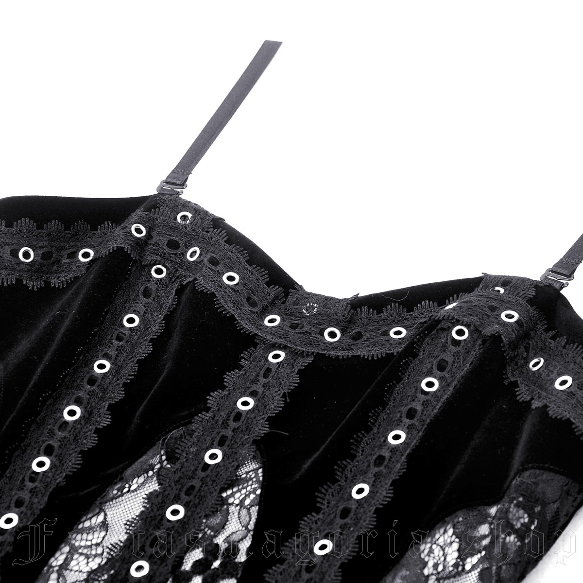 Dark In Love Black Dahlia Velvets And Lace Dress - Image 4