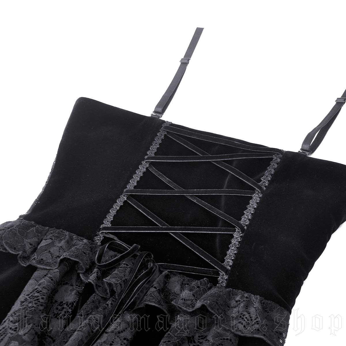 Dark In Love Black Dahlia Velvets And Lace Dress - Image 8