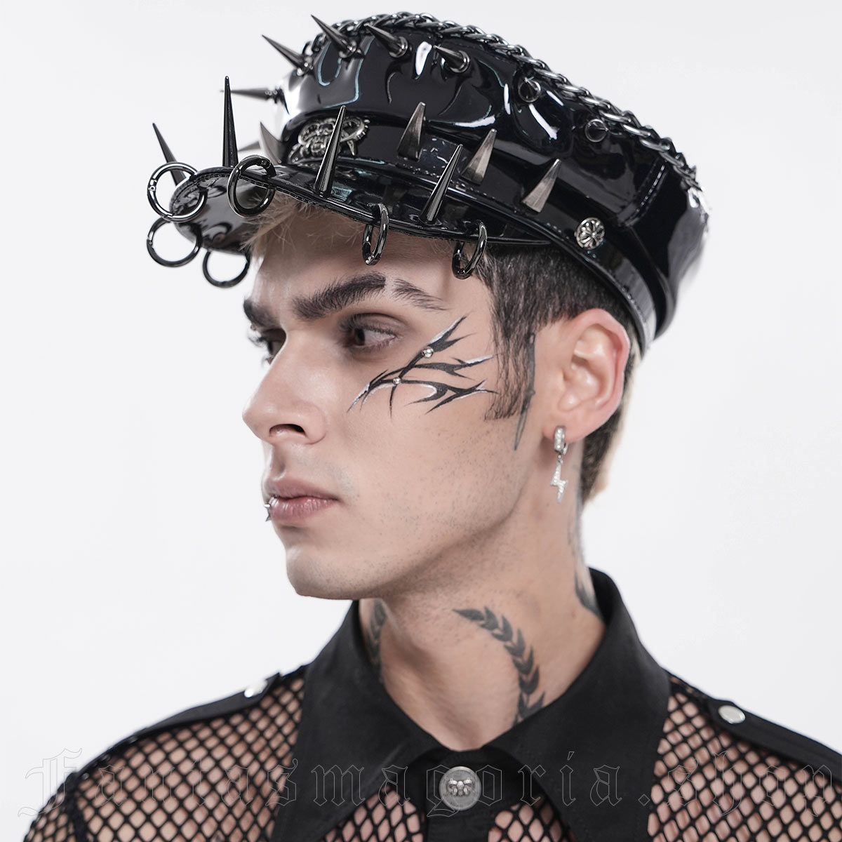 Devil Fashion Mayhem Manifest Spiked Visor Cap