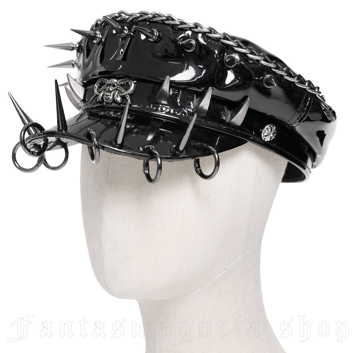 Devil Fashion Mayhem Manifest Spiked Visor Cap - Image 3