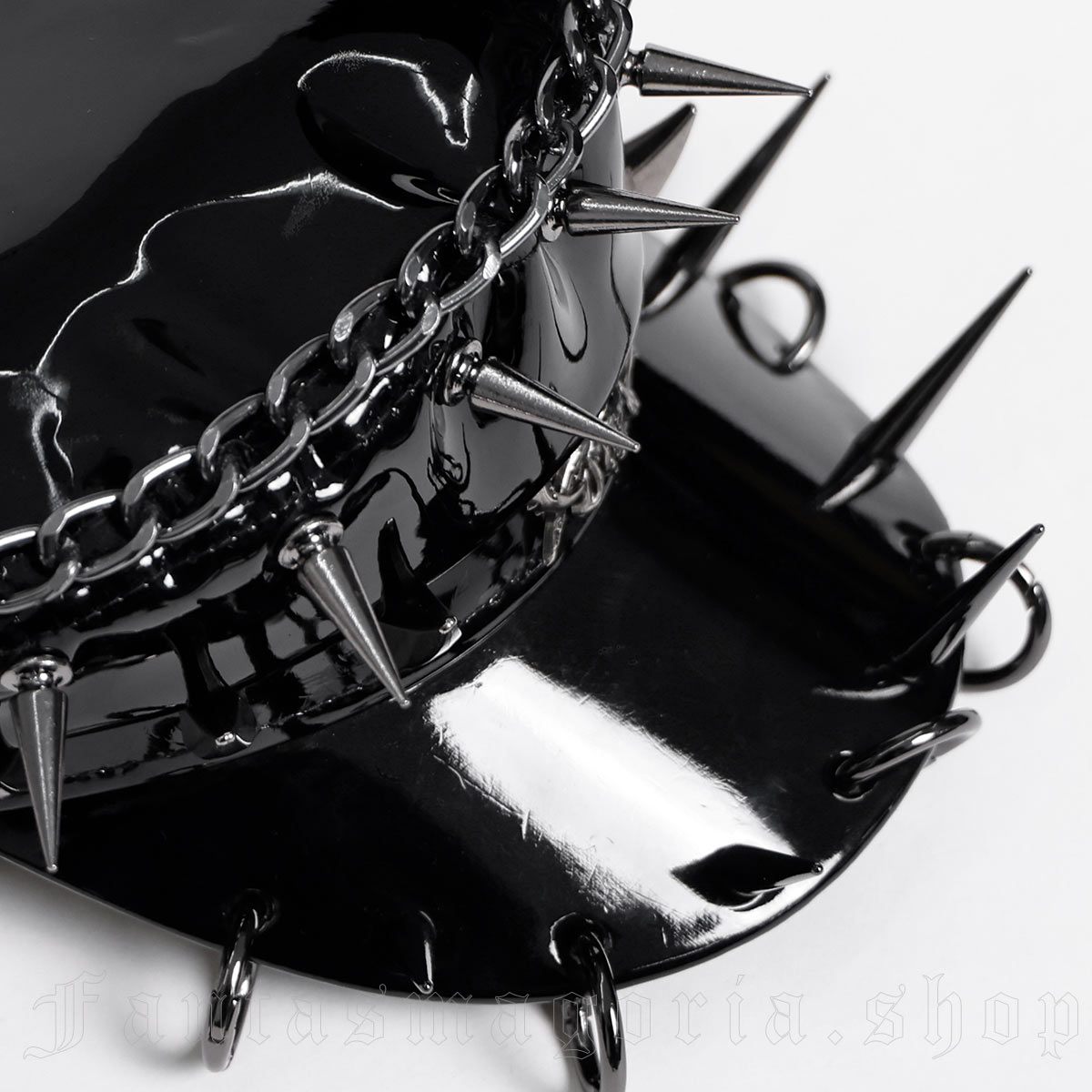 Devil Fashion Mayhem Manifest Spiked Visor Cap - Image 4