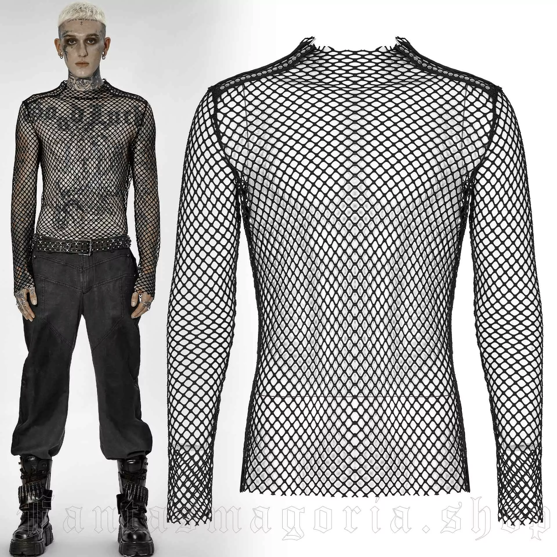 Punk Rave Amurarmour Net Top – Bild 2
