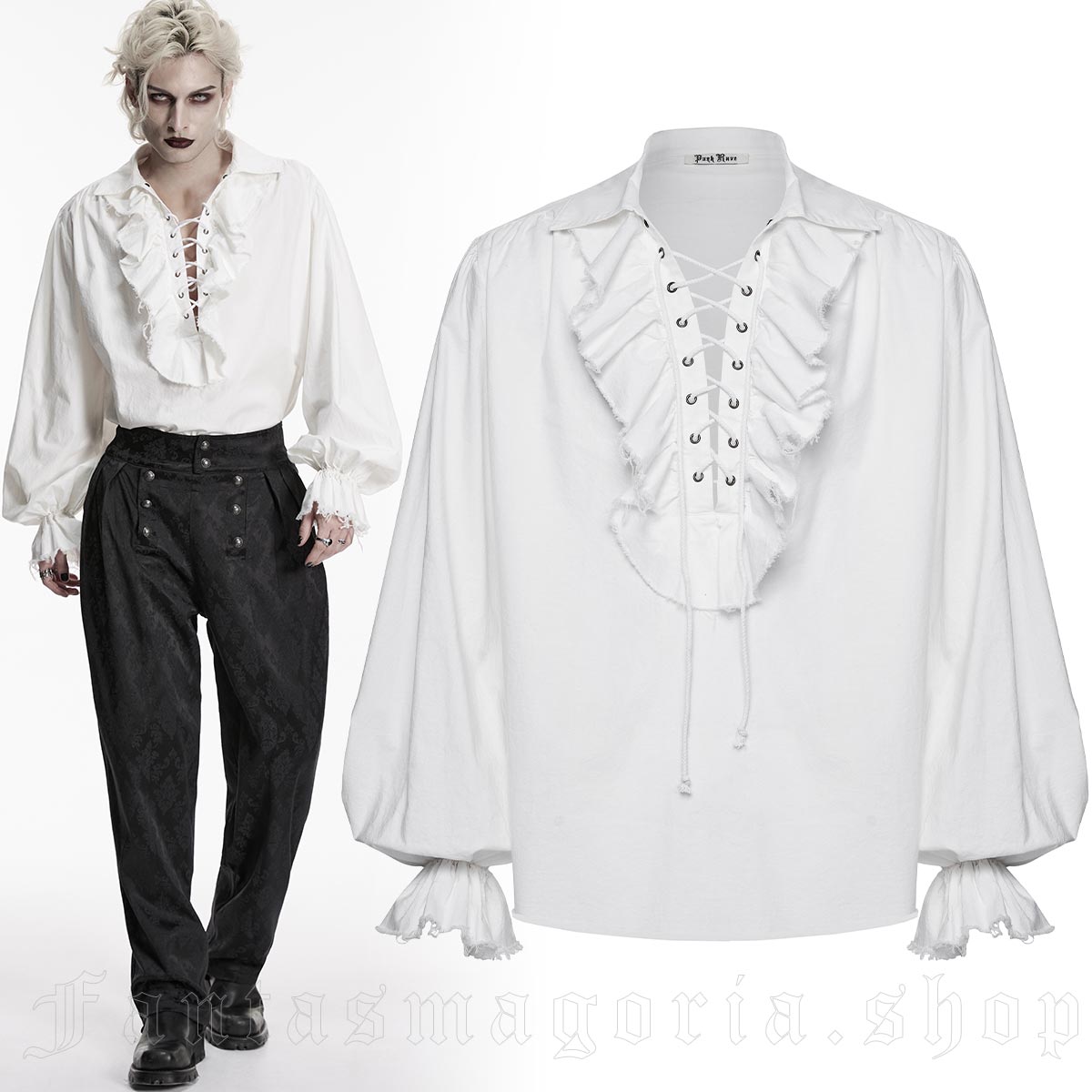 Punk Rave Frostborne White Shirt