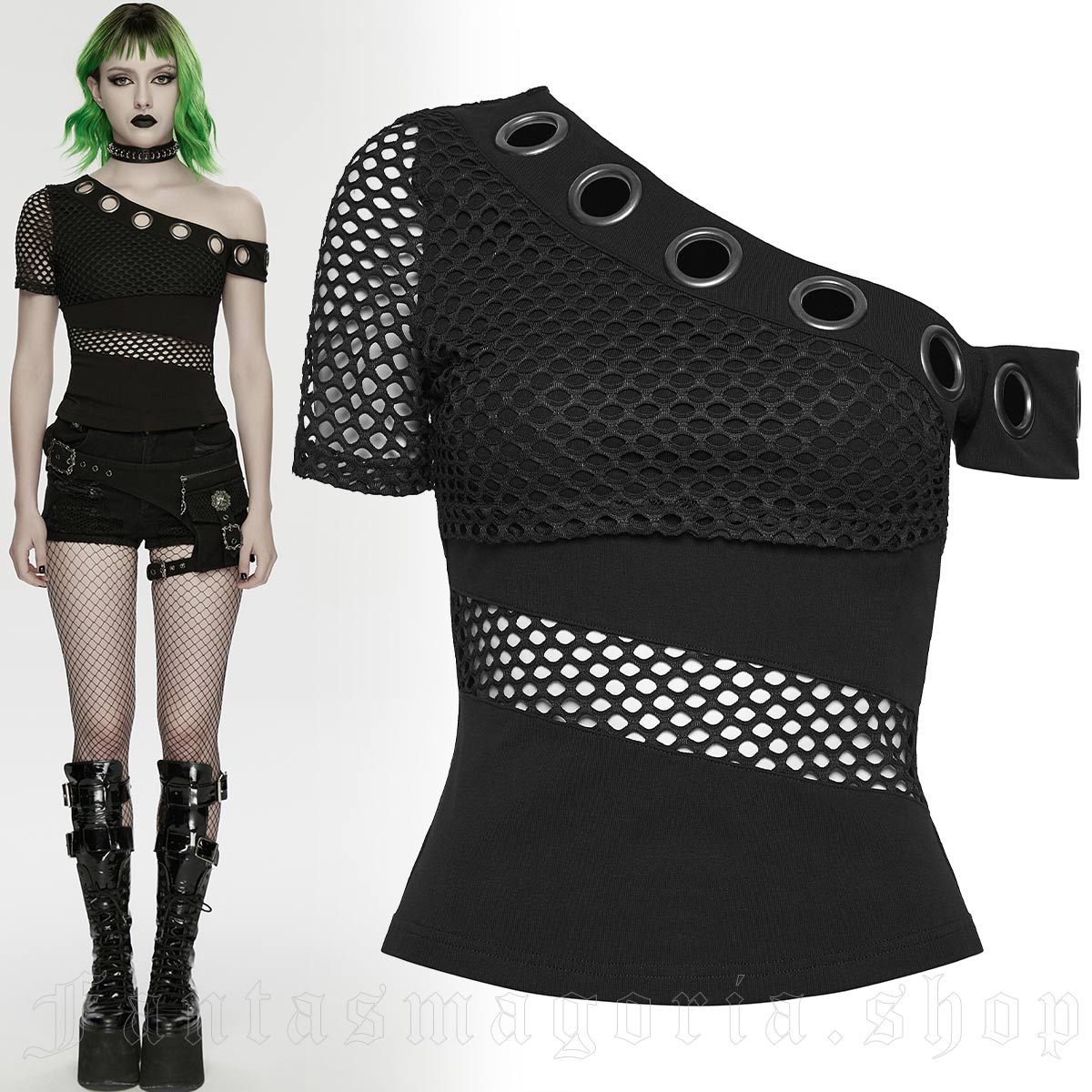 Punk Rave Nexus Asymmetric Top – Bild 2