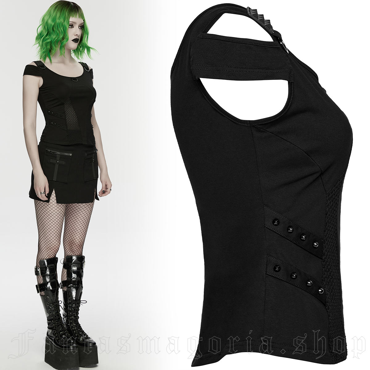 Punk Rave Tank Girl Top – Bild 4