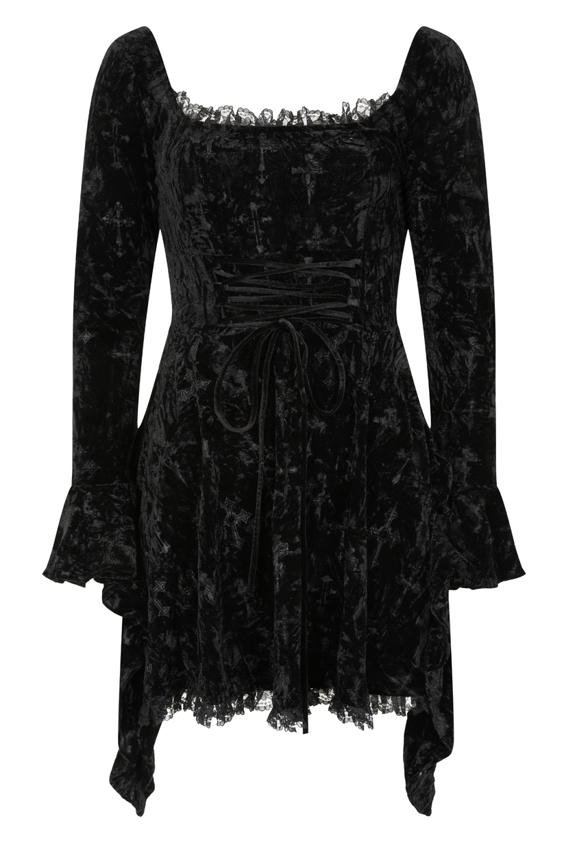 Banned Sanctum Velvet Dress – Bild 3