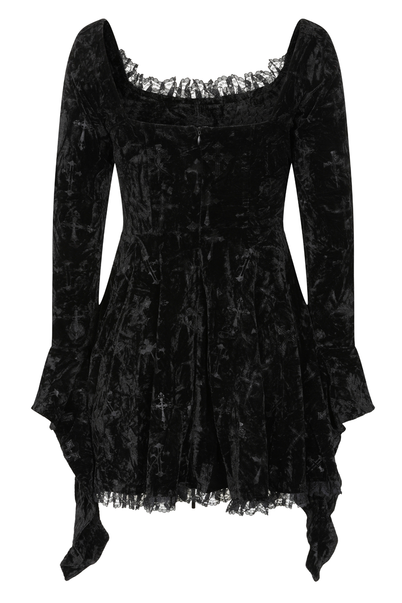 Banned Sanctum Velvet Dress – Bild 5