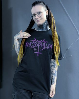 Nyctophilia x Martha's Dark Heart Limited Edition T-Shirt Black & Purple