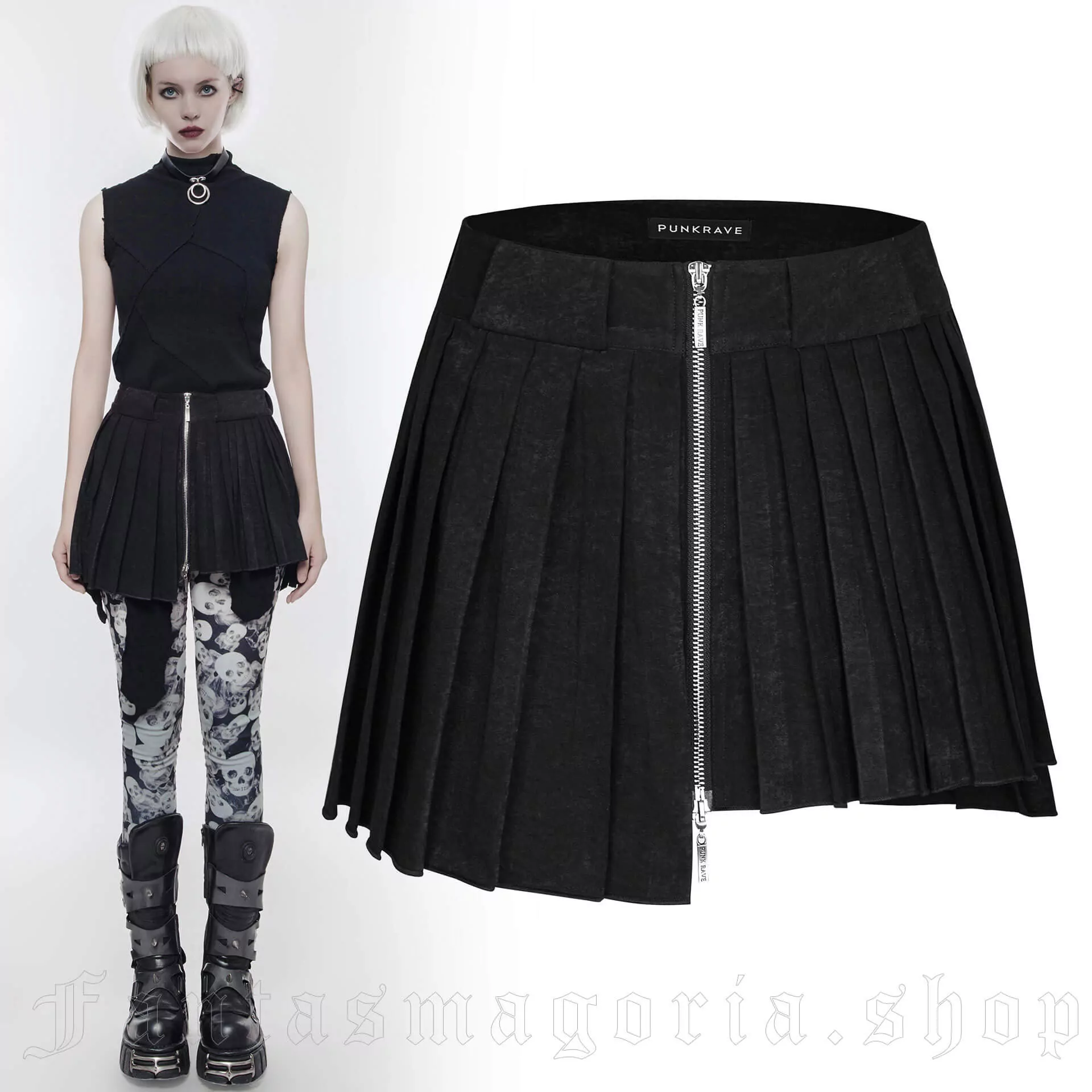 Punk Rave Symmetry of Assimetry Skirt