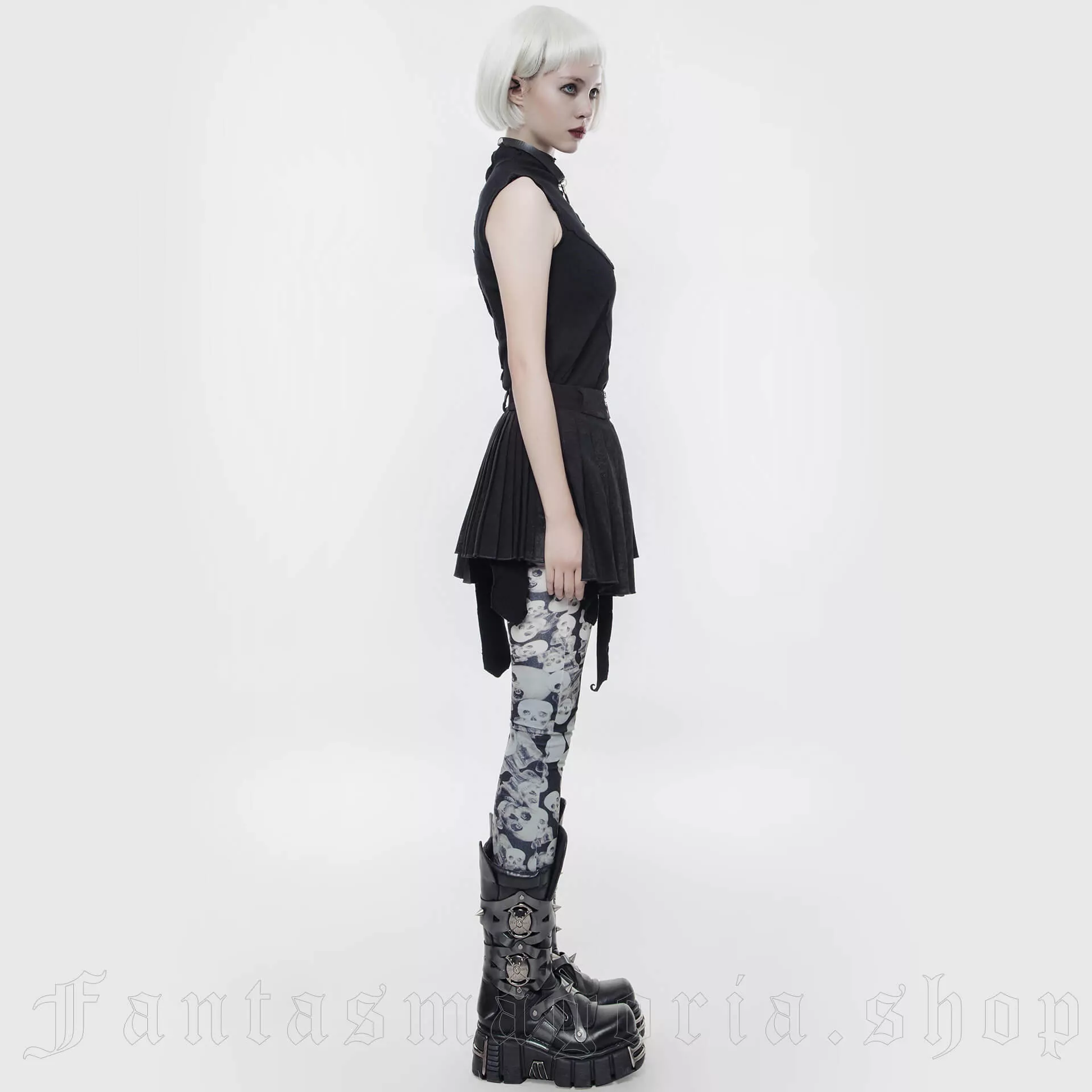 Punk Rave Symmetry of Assimetry Skirt – Bild 3