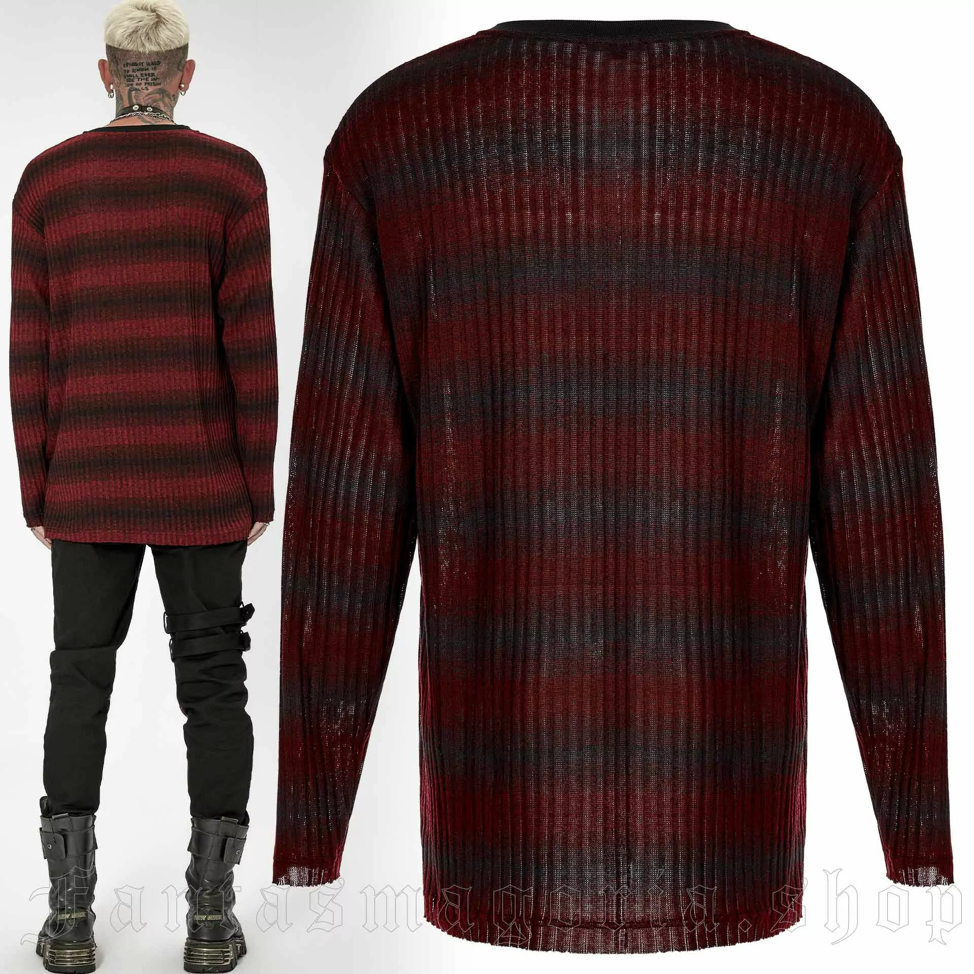 Punk Rave Double Trouble Red Top – Bild 2