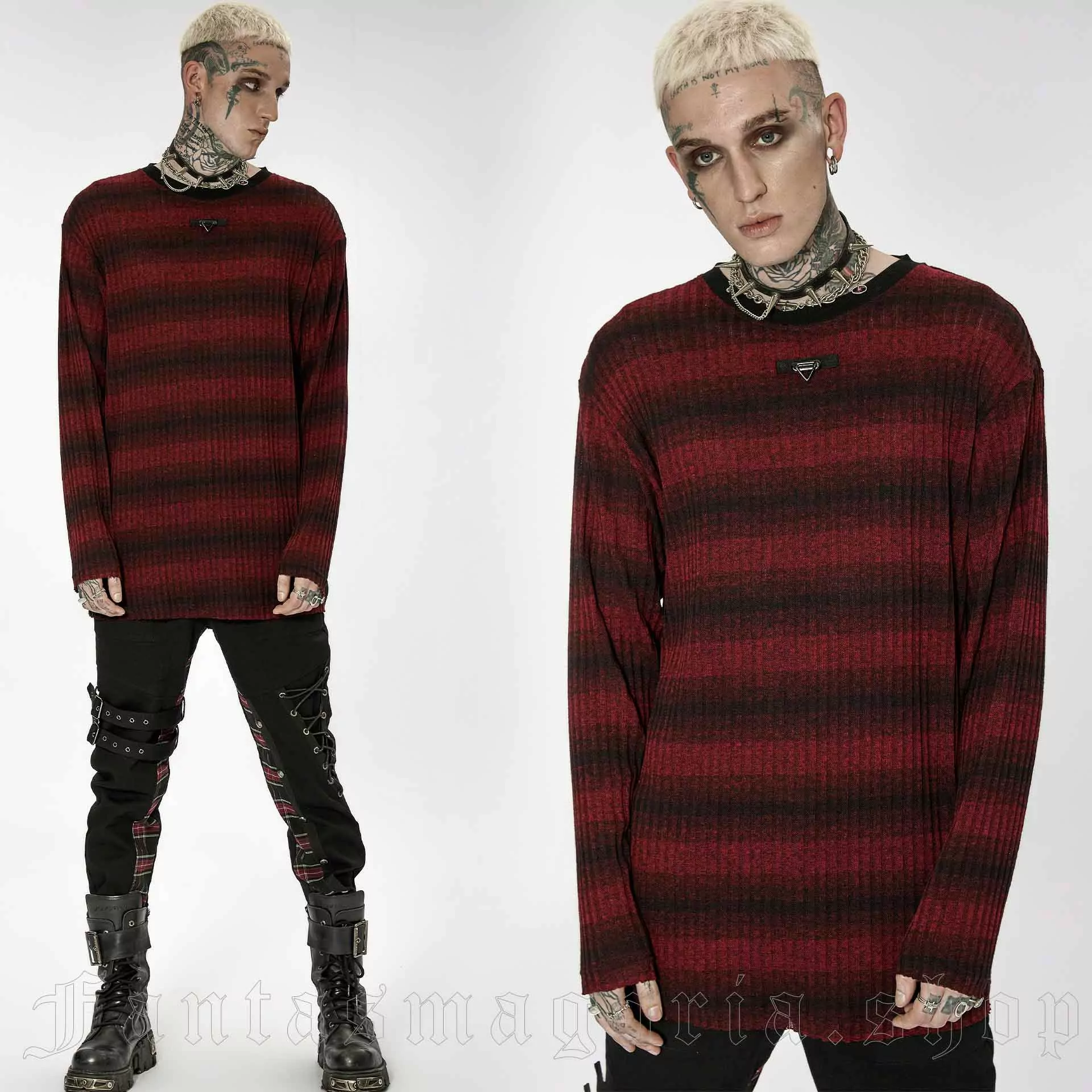 Punk Rave Double Trouble Red Top – Bild 3