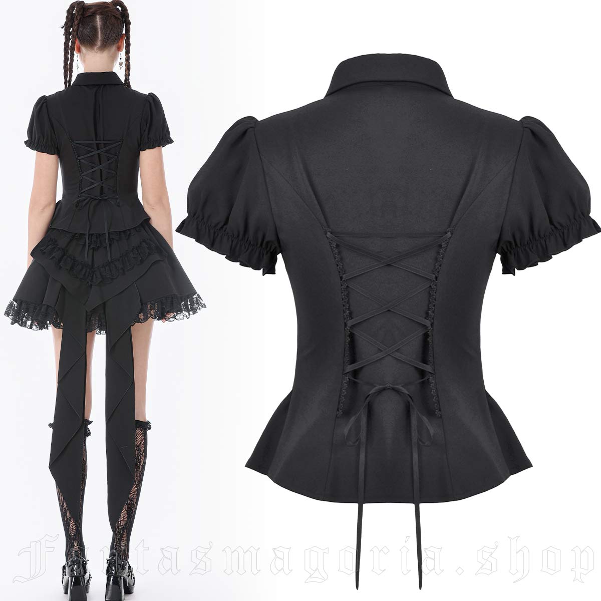 Dark In Love Miss Melancholy Little Black Shirt – Bild 2
