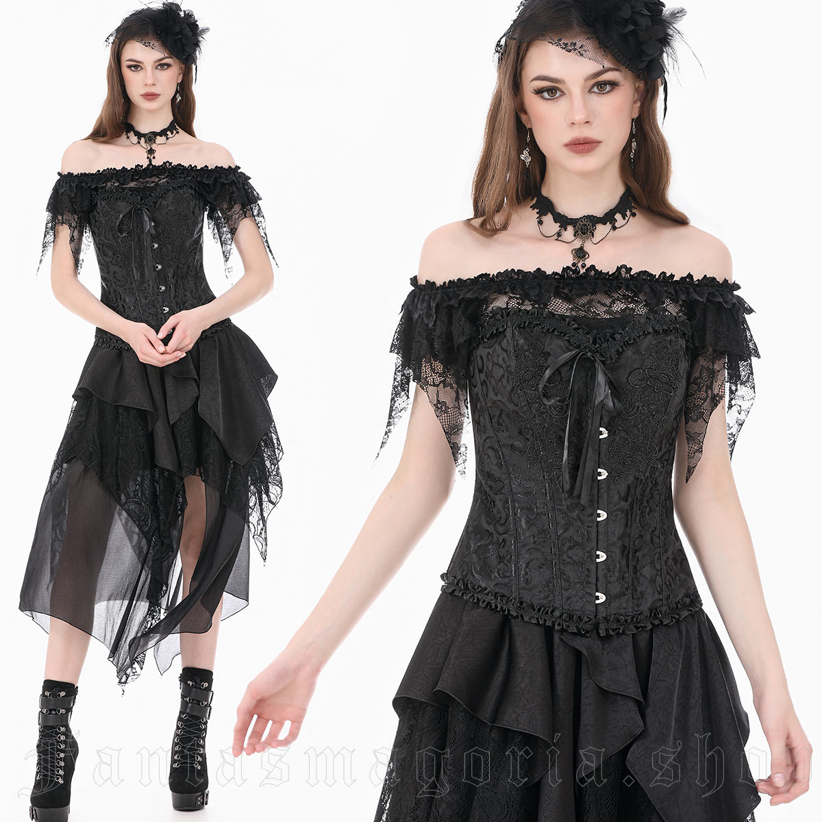 Dark In Love Royal Elegy Overbust Corset – Bild 3