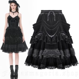Dark In Love Velvet Sacrament Skirt
