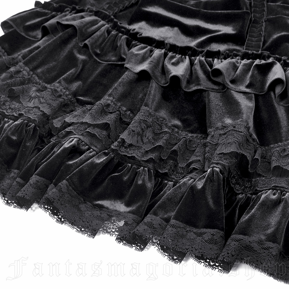 Dark In Love Velvet Sacrament Skirt – Bild 6